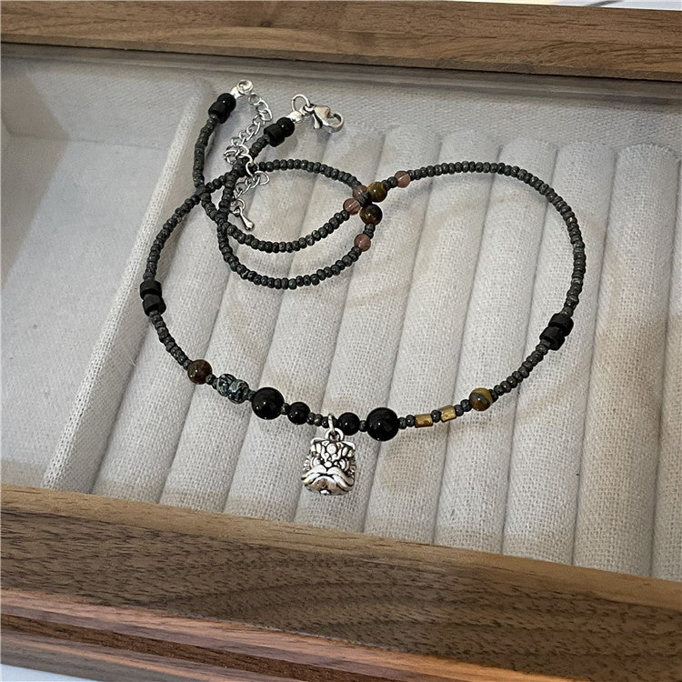 Collares De Cuentas De Piedra Natural De Mariposa al por mayor